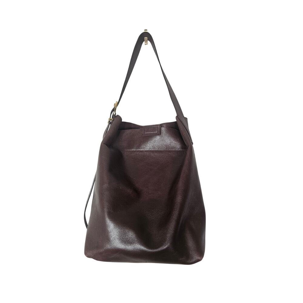 Madewell The Essential Bucket Tote Leather Brown Minimalist Classic Boho